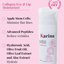 ✨ Product of the Month! ✨
Meet your new skincare essential: Karina Collagen Eye & Lip Moisturizer—now 25% OFF! This formula helps minimize fine lines, reduce wrinkles, and deeply hydrate. Perfect for all skin types! 
*
*
*
#karina25years #karinaskincare #ilovekarinaskincare #loveyourskin #localskincare #embraceyourconfidence #embraceyourbeauty #glowgetter #glowingcomplexion #glowwithconfidence #indianwells #palmdesert #shopkarinaskincare #karinacorrectiveskincare #mirelasspaandsalon